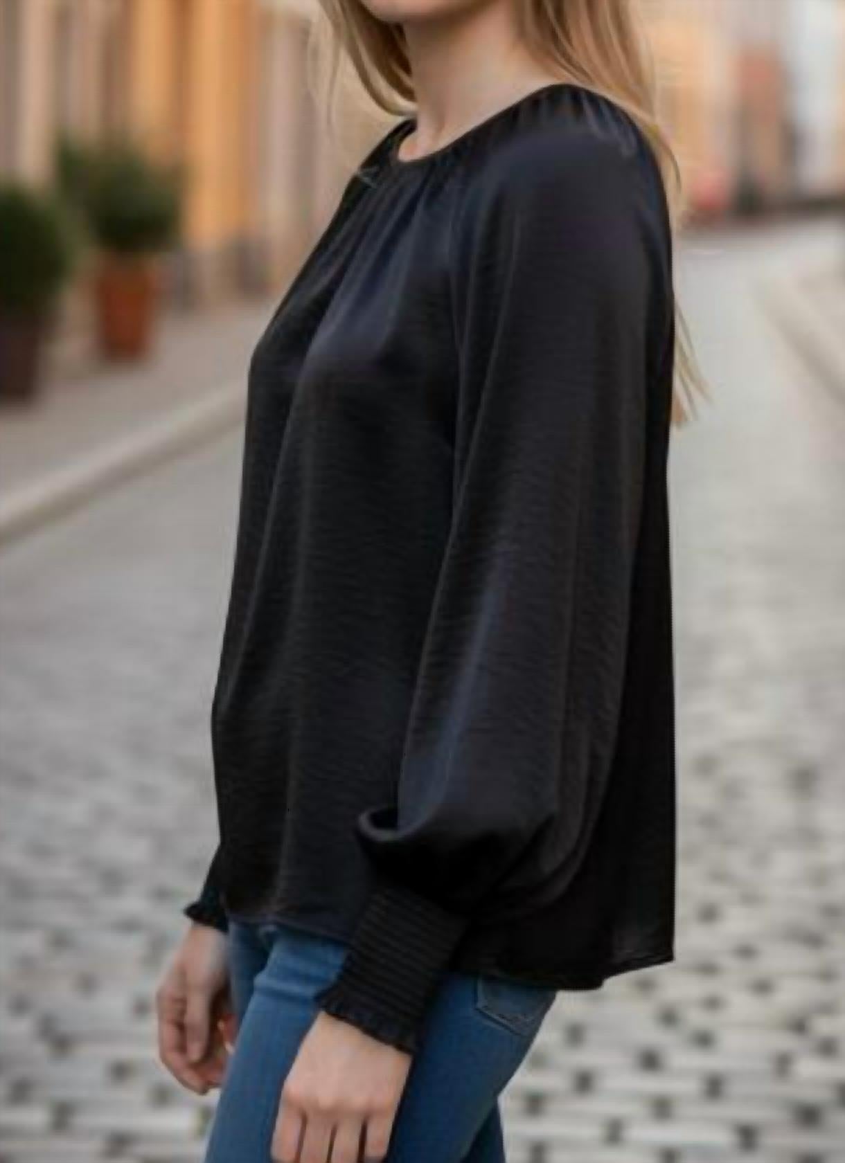 Michael Stars - Fabi Smocked Sleeve Top