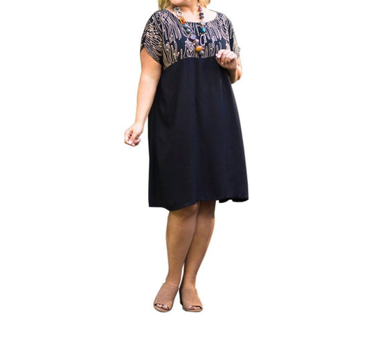 On The Plus Side - Shelby Short Sleeve Dress - Plus Size