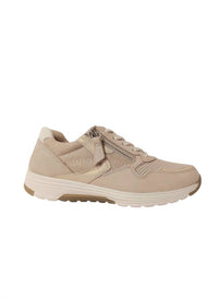 GABOR Women's Rollingsoft Sneaker in nubuk meshm k perf puder weiss 1 - women's sneaker