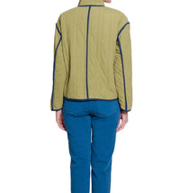 Multiples - Quilted Contrast Trim Jacket