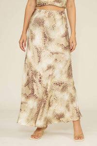 Lucy Paris - ARTIE SNAKE PRINT MAXI SKIRT