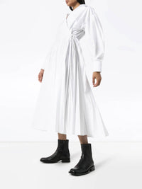 Valentino - Pleated Midi Wrap Dress