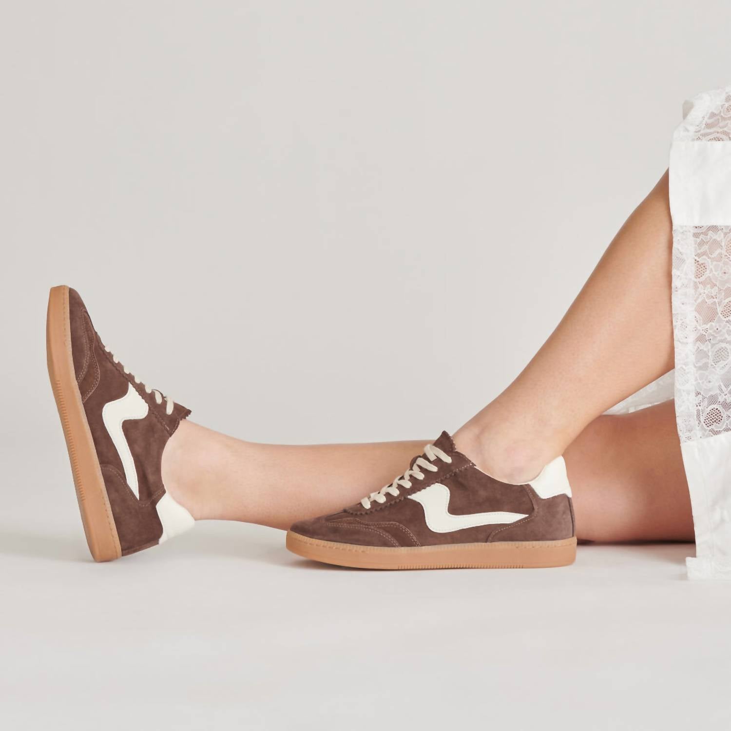 Dolce Vita Women's Notice Sneaker in dark brown suede - women's sneaker - view 5