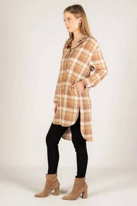Before You Collection - Plaid Button Up Tunic