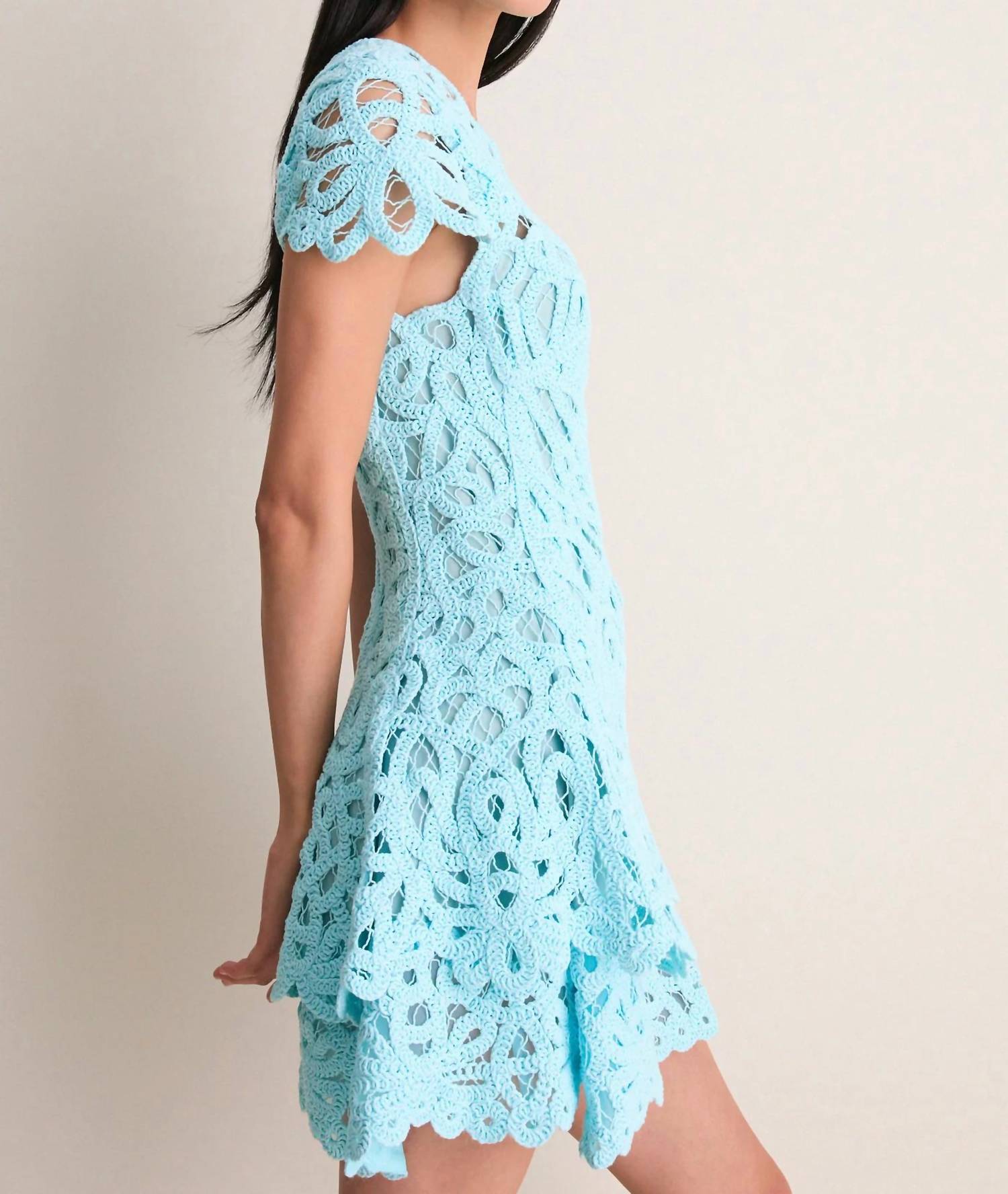 Simkhai - Lina Laced Guipure Mini Dress