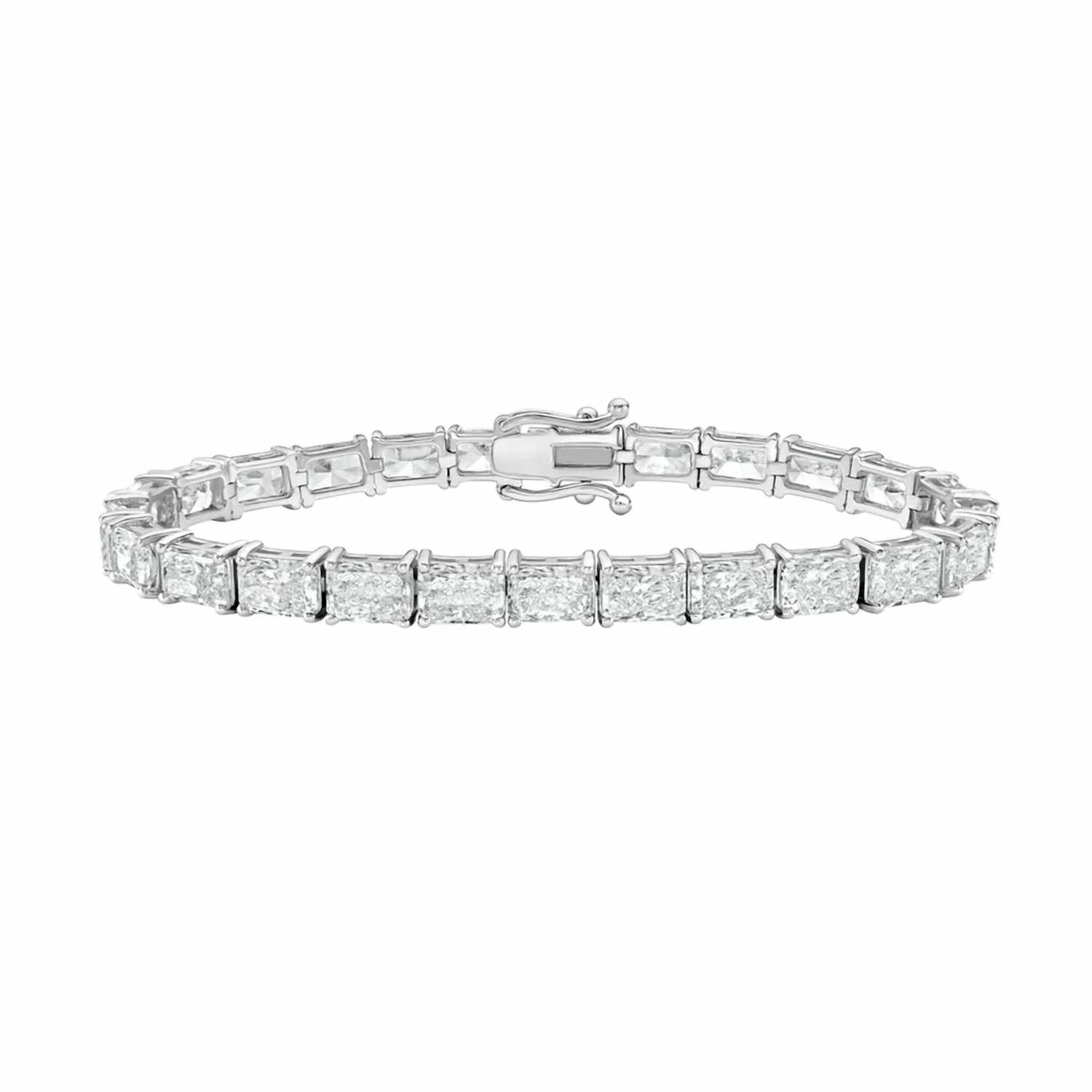 Diana M Jewels - Women's Radiant Lab-Grown Diamond Bracelet (48.00 Ct) - Signature