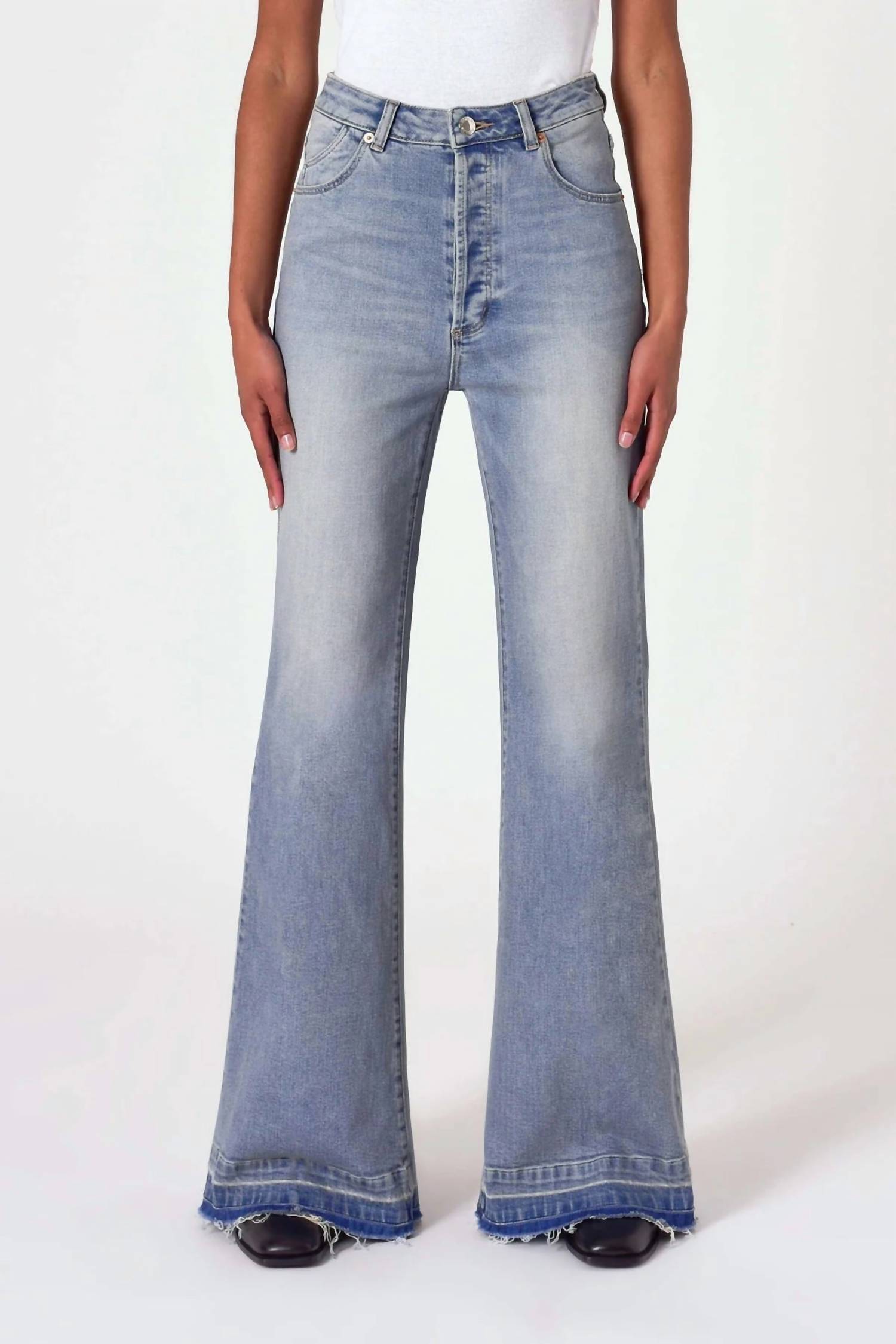 ROLLA'S Women's Eastcoast Flare Jeans in palace vintage - women's jeans - alternate view
