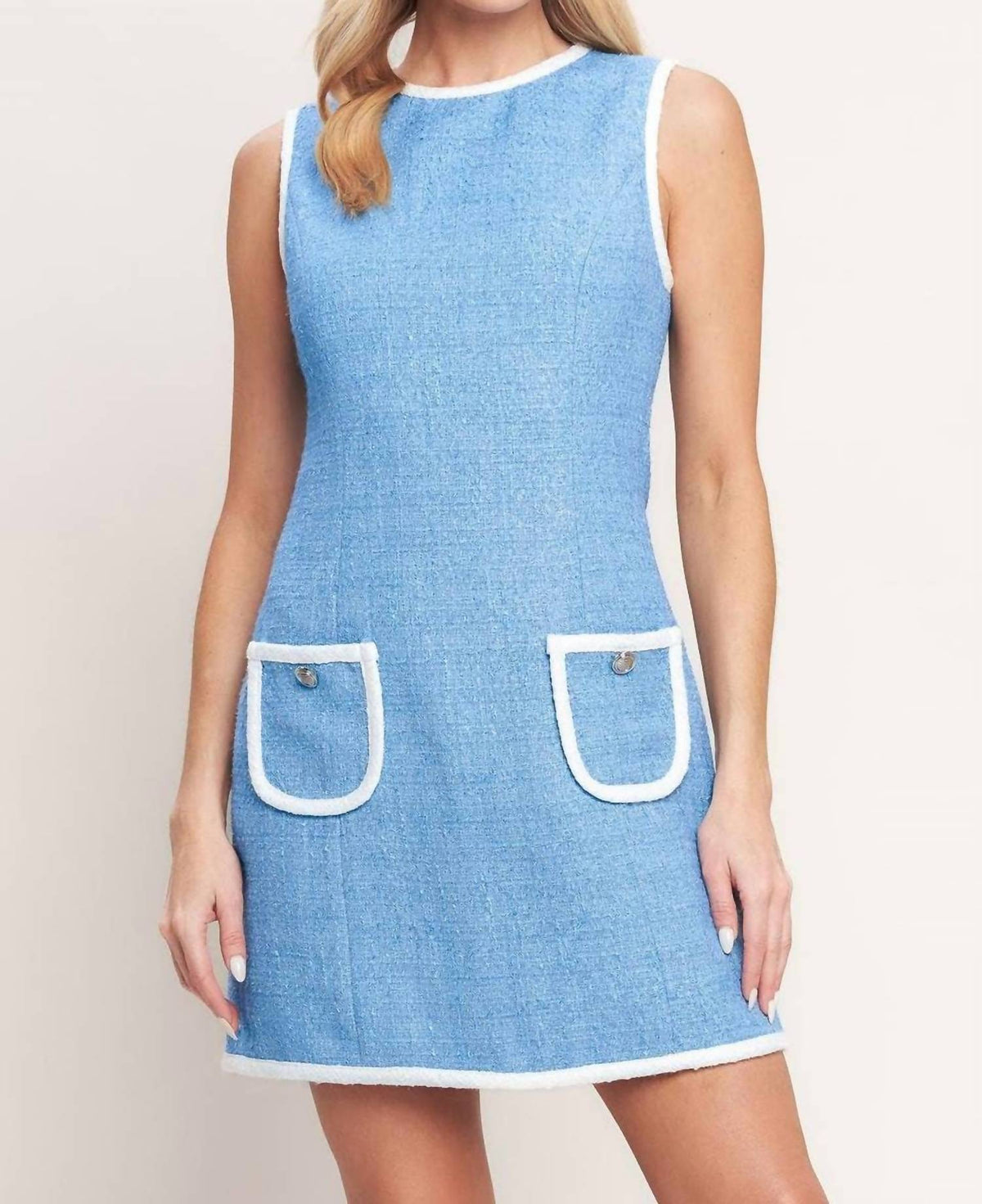 Flying Tomato - Solid Woven Mini Dress