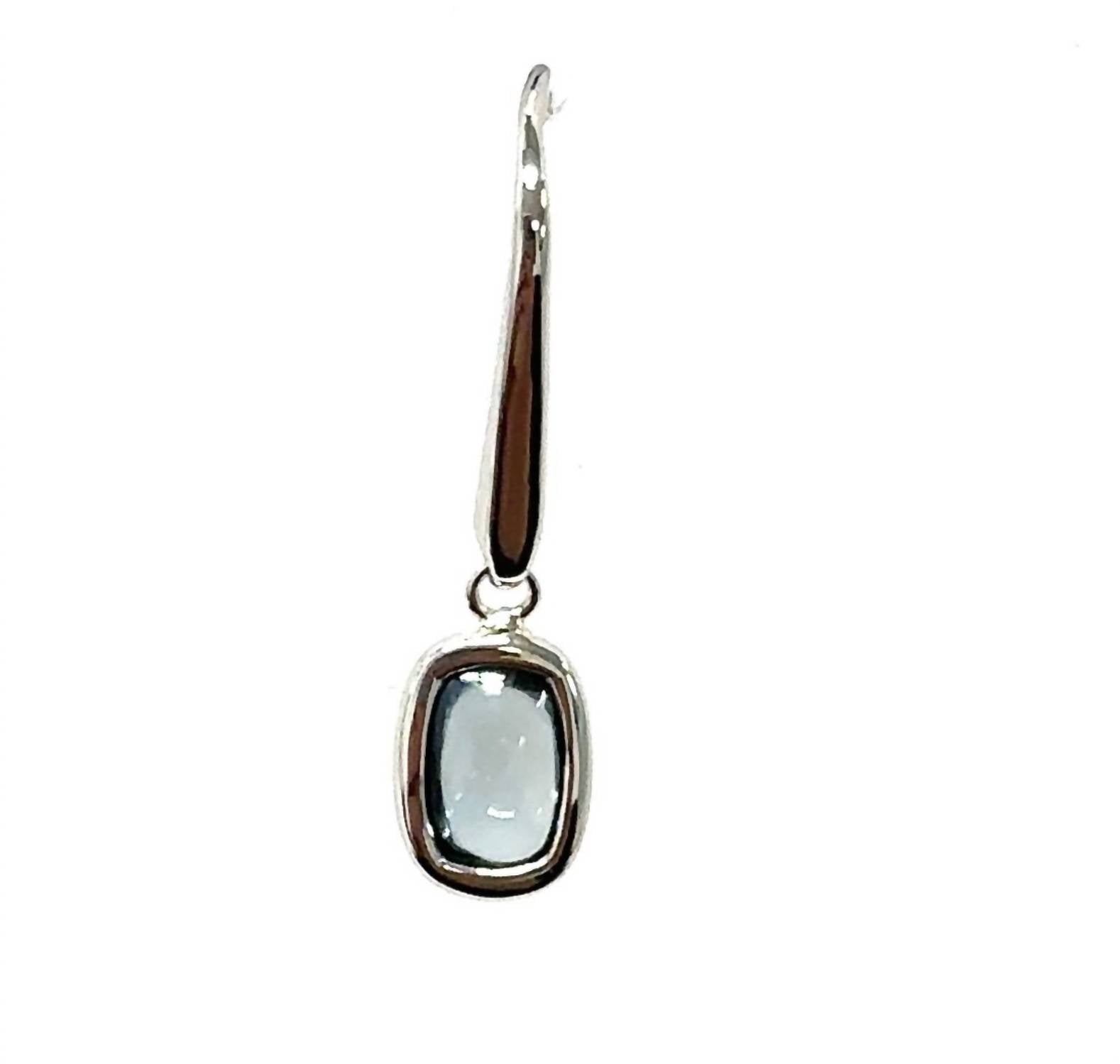 Aamiaa - Color Candy Collection Earrings With 6x4 Cushion-cut Swiss Blue Topaz