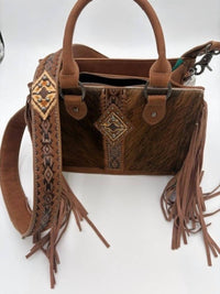 Trinity Ranch - Women's Hair-on Cowhide Fringe Concealed Carry Purse