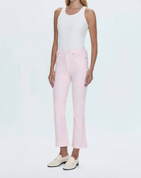 PISTOLA Lennon High Rise Crop Boot Jeans in blush 1 - women's jeans - detail view