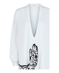 Salvatore Ferragamo - V-neck Oversized Maxi Dress