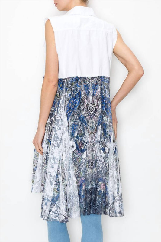 Origami - Denim Lace Vest