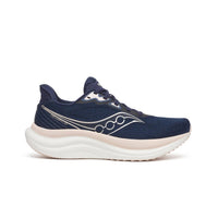 SAUCONY Women's Triumph 23 Shoe in navy cameo - women's shoe - detail view