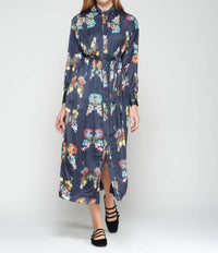 Vilagallo - AMIRA MARIPOSA FLORAL DRESS