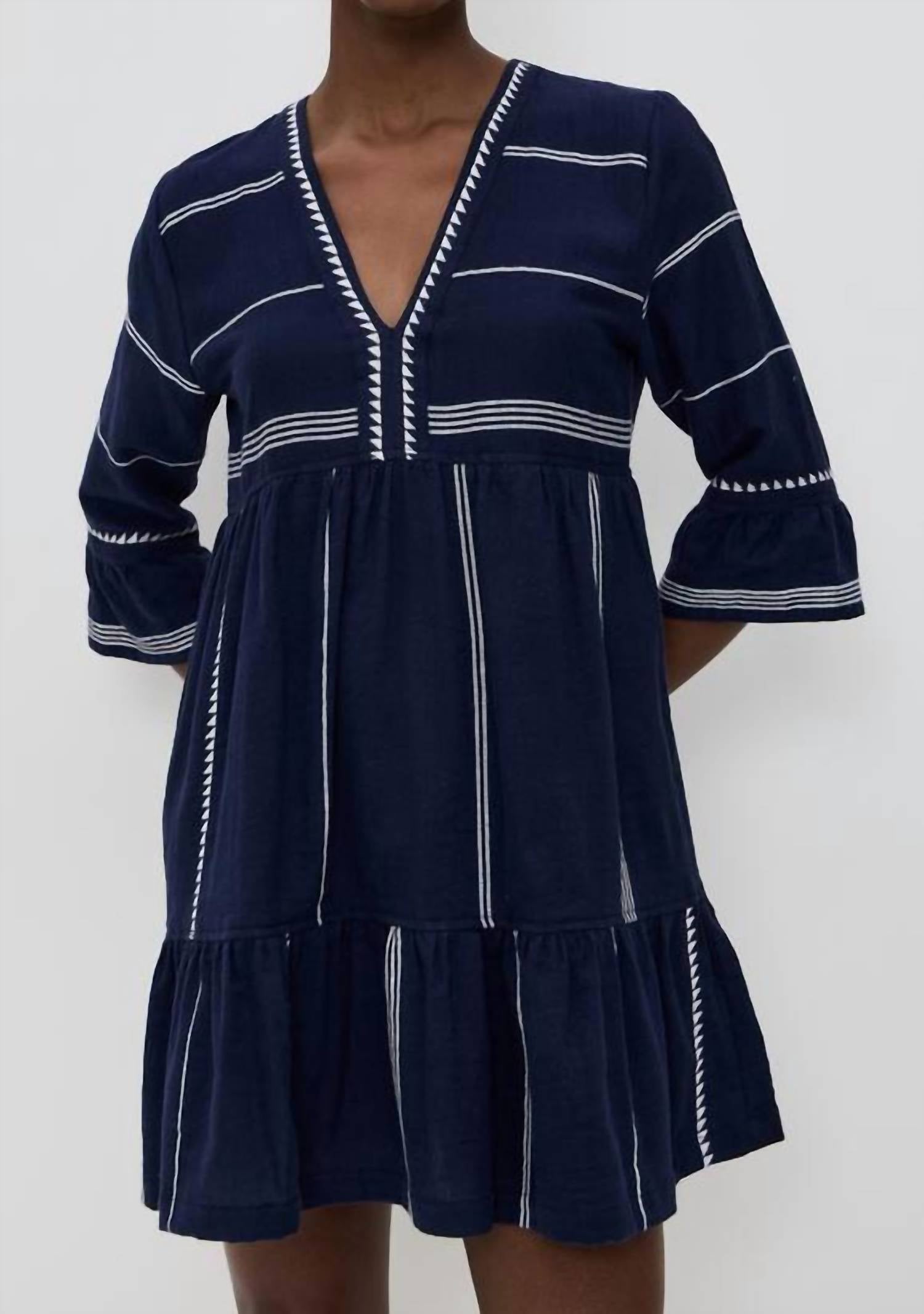 Lemlem - Hanna Flutter V-neck Mini Dress