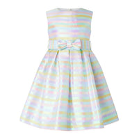 Rachel Riley - Girl's Pastel Stripe Party Dress