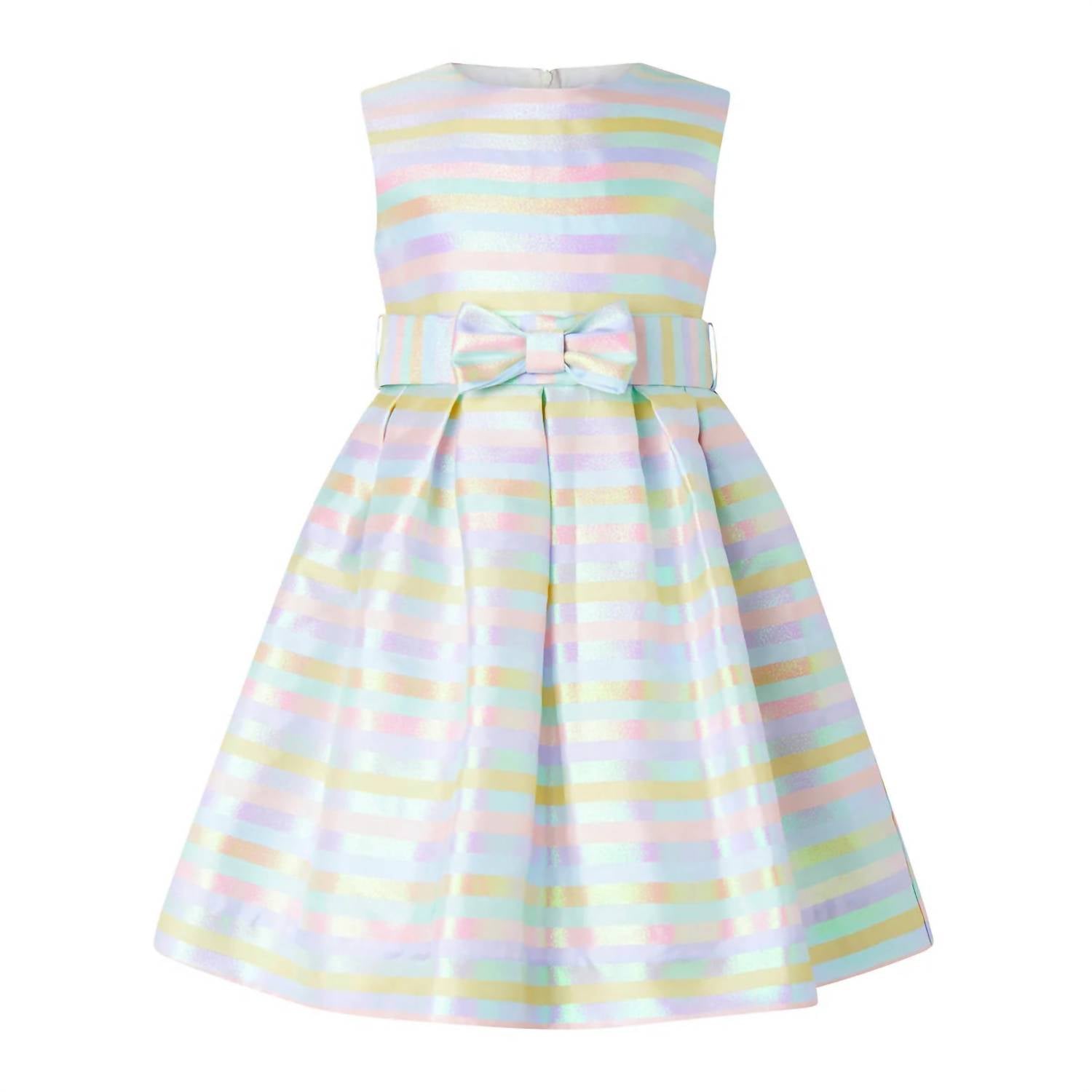Rachel Riley - Girl's Pastel Stripe Party Dress