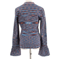 JONATHAN SIMKHAI WOMEN'S CAICOS SWEATER in blue multi - women's cardigan - view 4