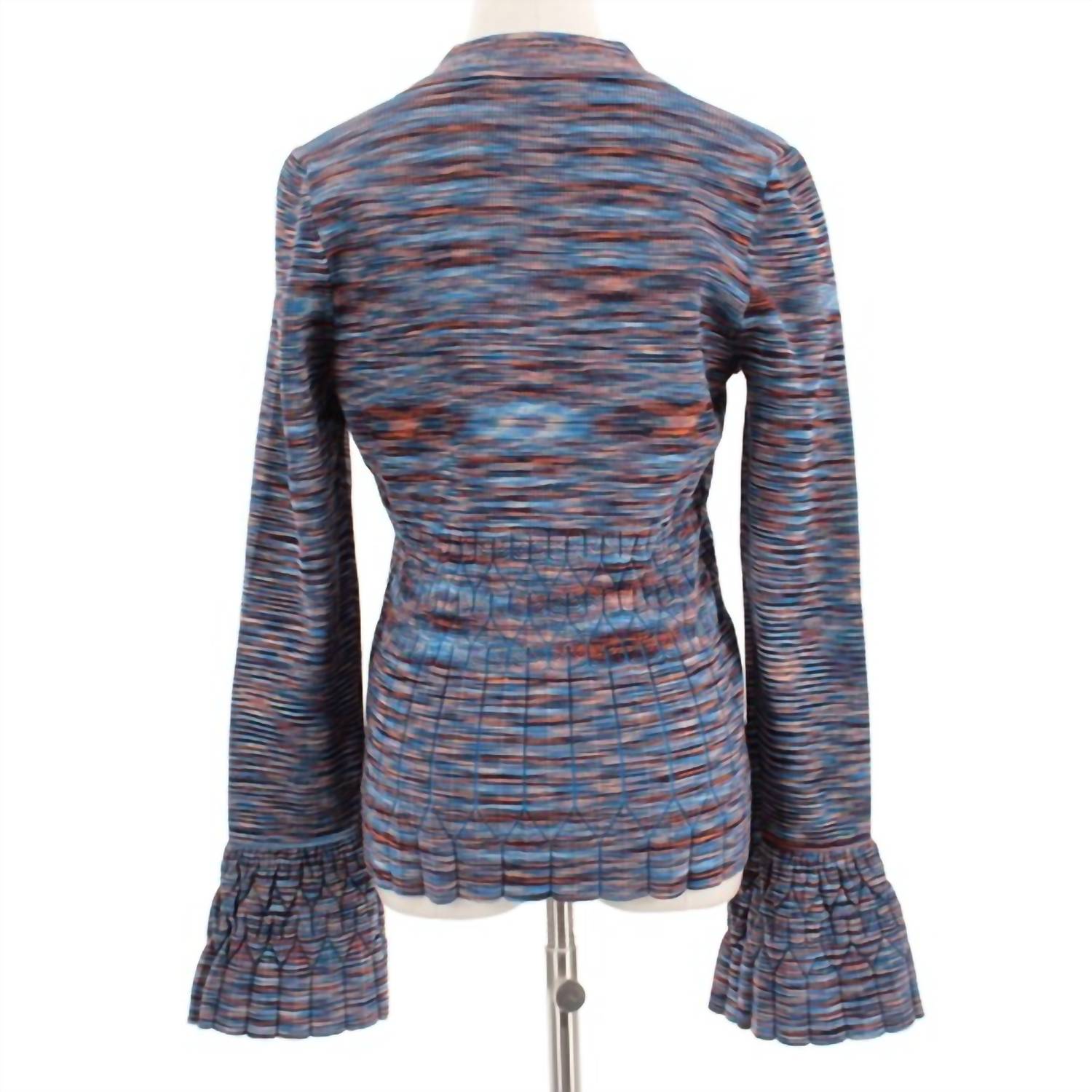 JONATHAN SIMKHAI WOMEN'S CAICOS SWEATER in blue multi - women's cardigan - view 4