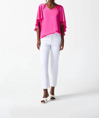 Joseph Ribkoff - FLUTTER SLEEVE TOP
