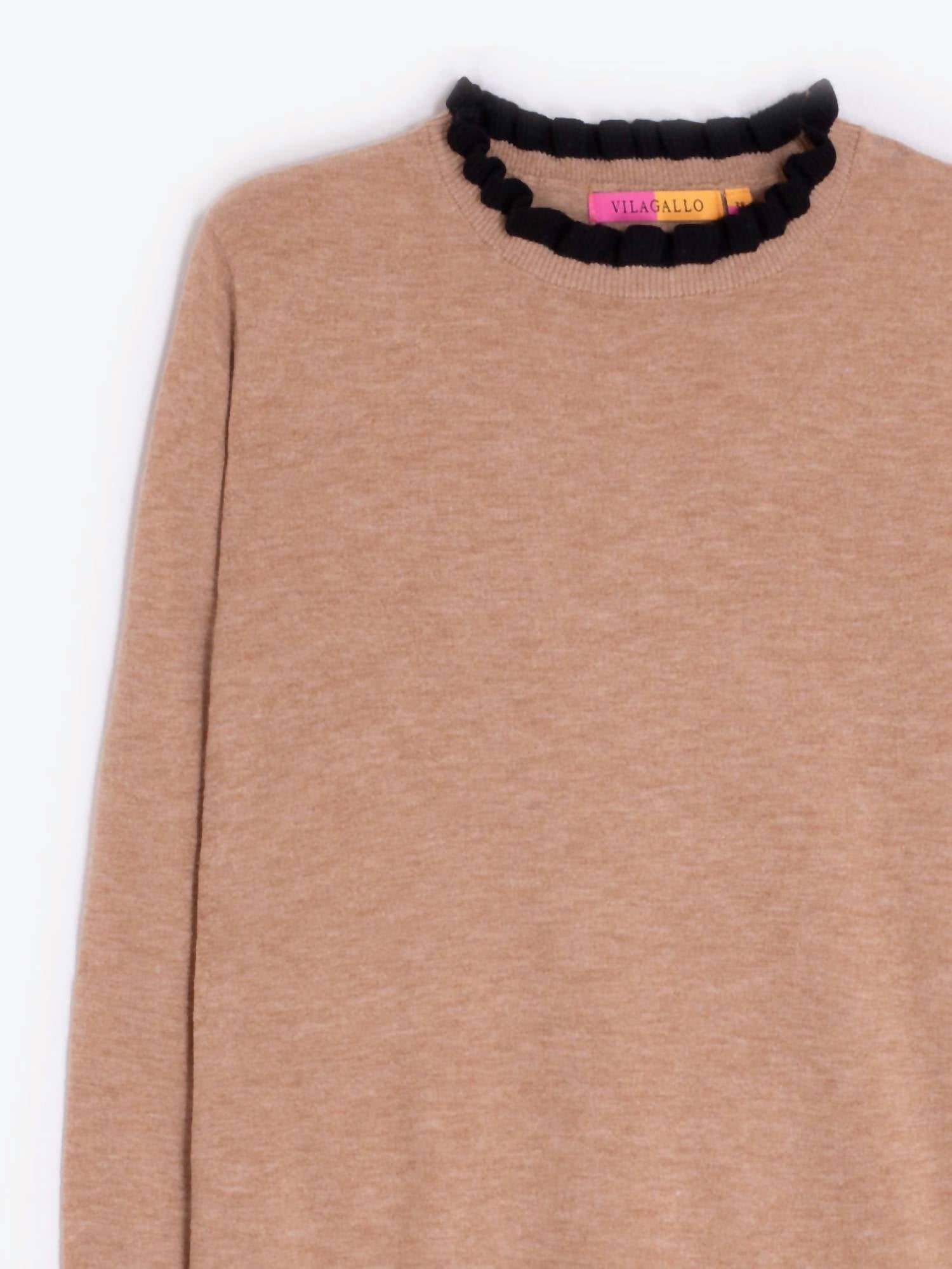 Vilagallo - Ruffle Trim Sweater