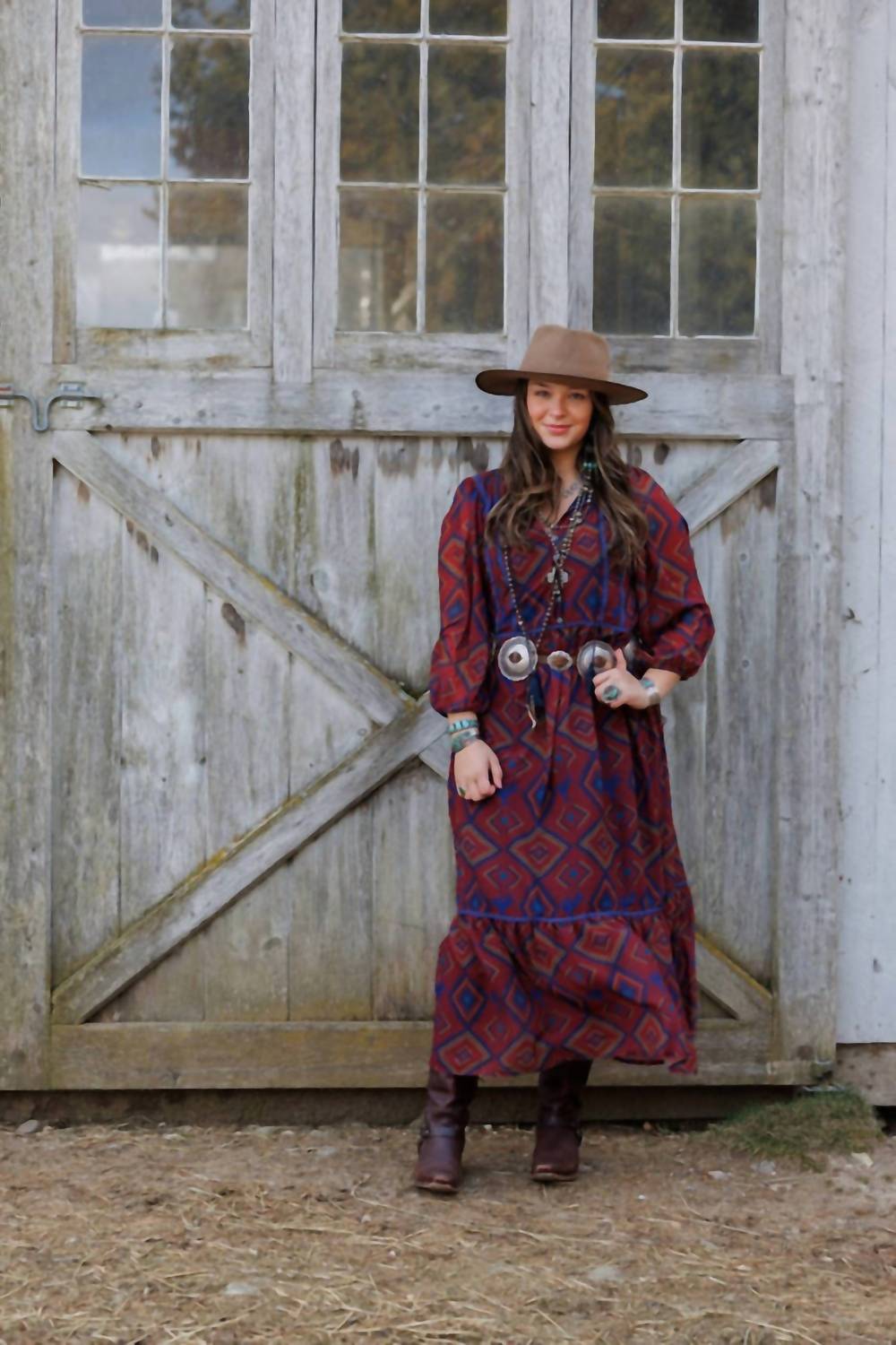 TASHA POLIZZI Amherst Maxi Dress in red - women's dress - alternate view