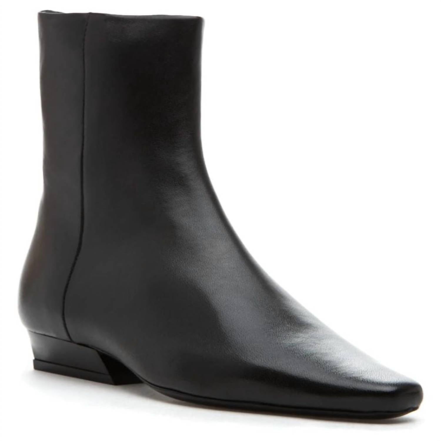 Staud - Women's Wally Leather Flat Ankle Boot