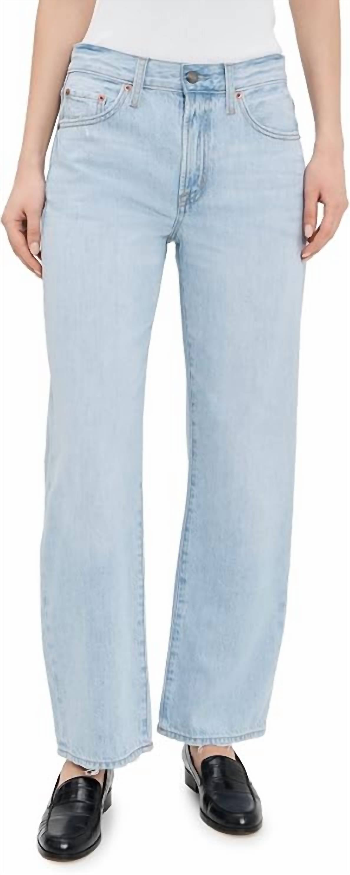 Pistola - Lexi Mid Rise Bowed Straight Jean