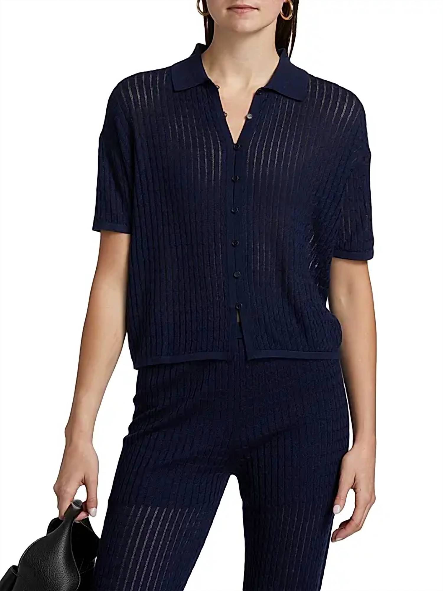 Naadam - Short-sleeve Button-up Shirt