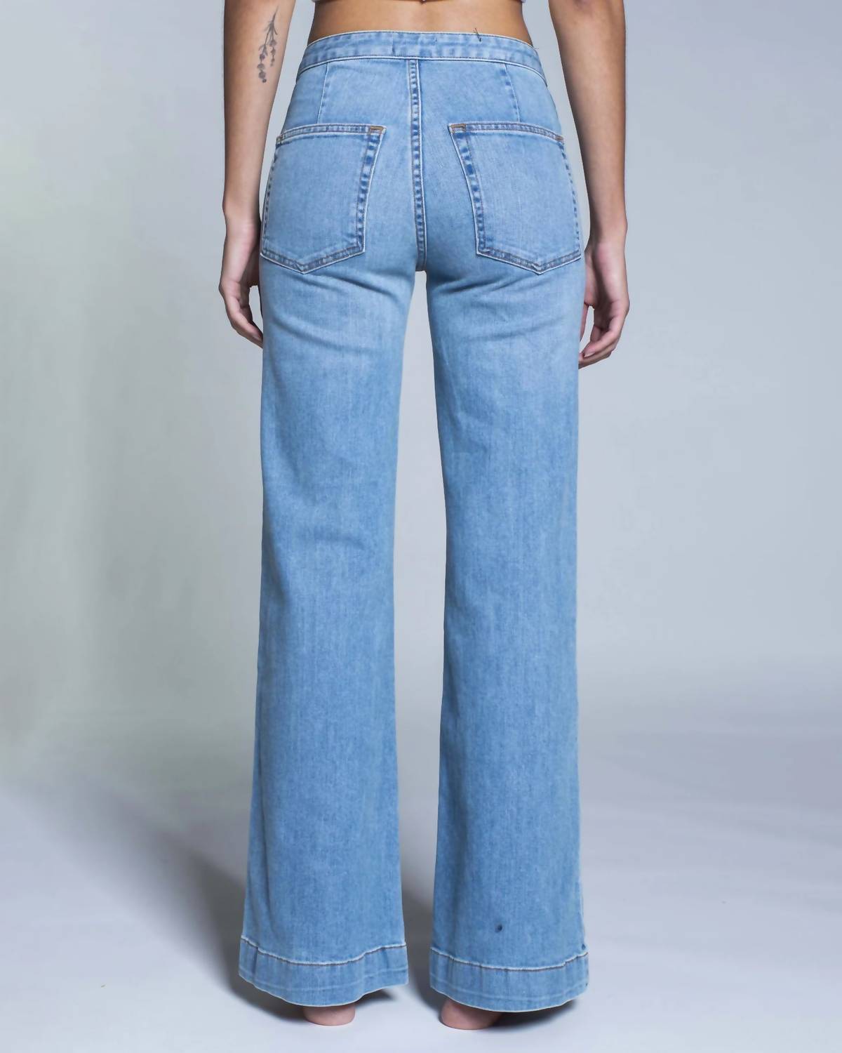 Askk Ny - Brickhouse Wide Leg Mid Rise Jean