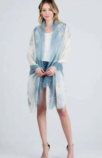 La Soul - Women's Dream Catcher Lightweight Frayed Scarf Wrap