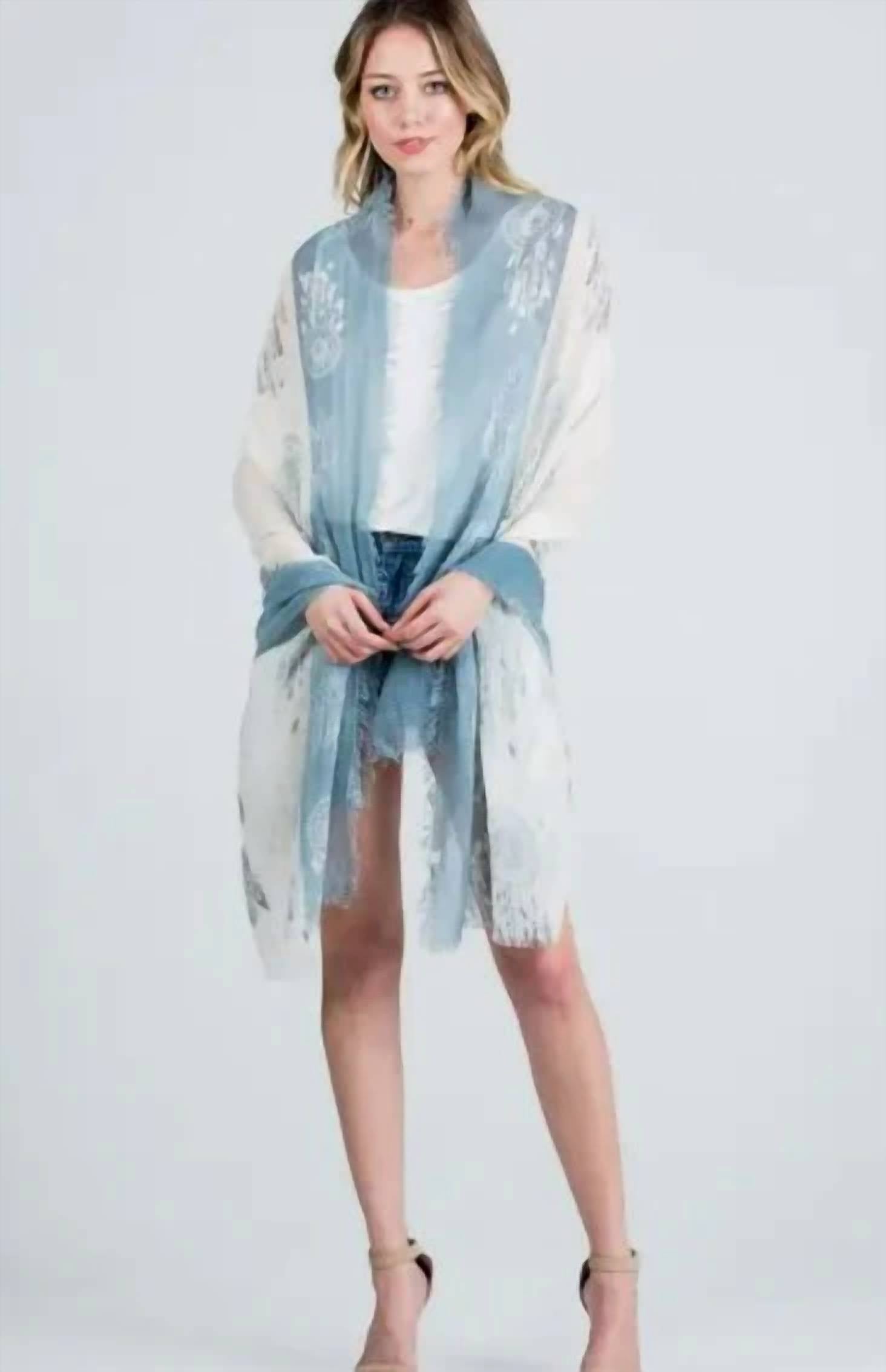 La Soul - Women's Dream Catcher Lightweight Frayed Scarf Wrap