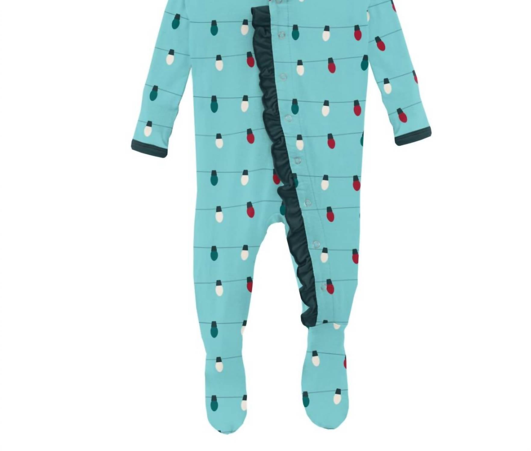Kickee - Kids' Ruffle Footie with Snaps