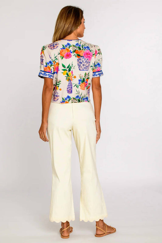 Elizabeth James The Label - Coco Short Sleeve Floral Top