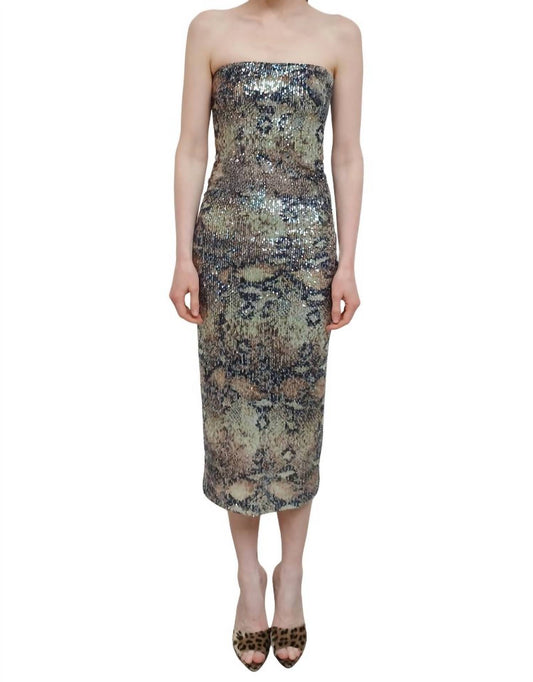 Le Superbe - Glossy Snake Tube Dress