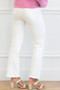 Risen - Distressed Straight Leg Jeans