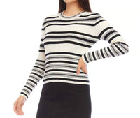 Karen Kane - Sonnet Stripe Ribbed Sweater Top