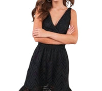 Sugarlips - Sleeveless Crochet Lace Mini Dress