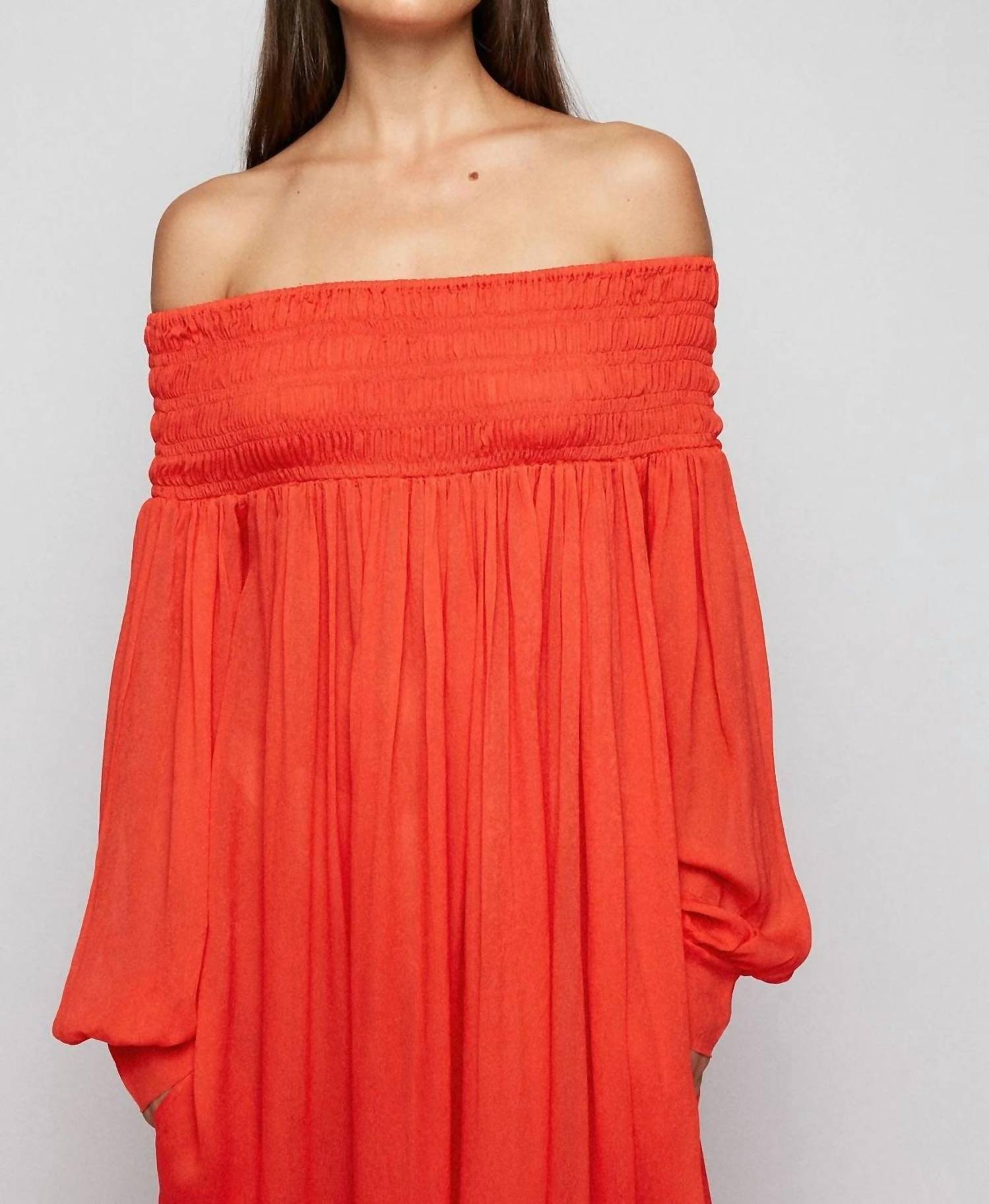 S/W/F - Off Shoulder Maxi Dress