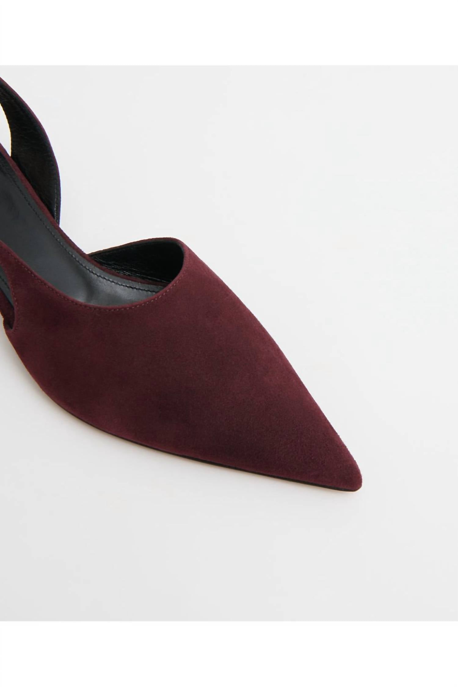 Mansur Gavriel Women's Anna Slingback Heels in plum - women's heels - view 4