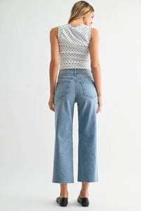 Just Black Denim - High Rise Utility Wide Leg Jeans