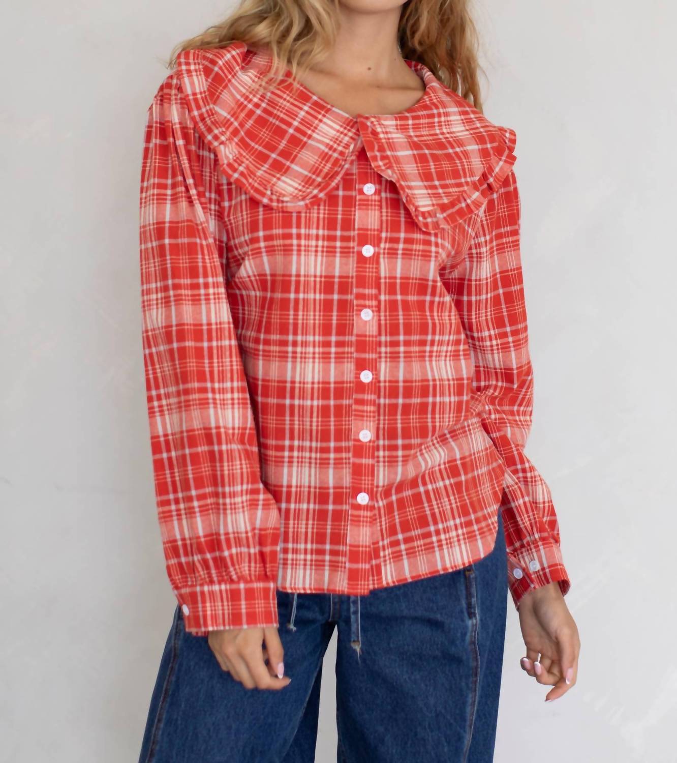 Things Between - Ren Plaid Long Sleeve Top