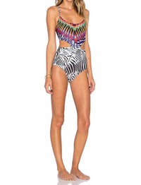 Pily Q - Embroidered Phoenix One Piece Swimsuit
