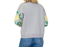 STACCATO Lemons All Over Sweater in grey yellow - women's sweater - detail view