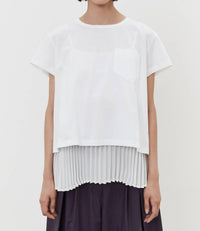 Meimeij - Open Back Short Sleeve Shirt