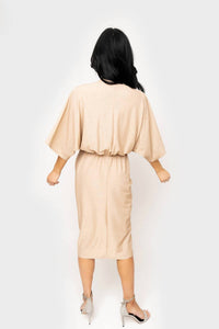 Gibsonlook - Jennifer Drape Front Luxe Knit Dress