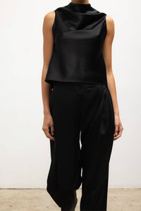 LESET Barb Shell Sleeveless Top in black - women's blouse - view 4