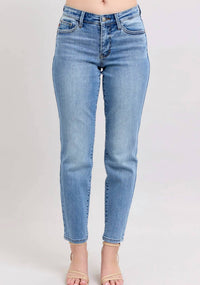 Judy Blue - Lynda Mid Rise Slim Fit Jeans