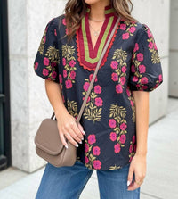 Aapparella - Susanna Floral Top